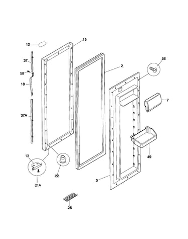 Refrigerator door