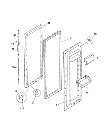 Refrigerator door