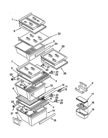 Refrigerator shelf