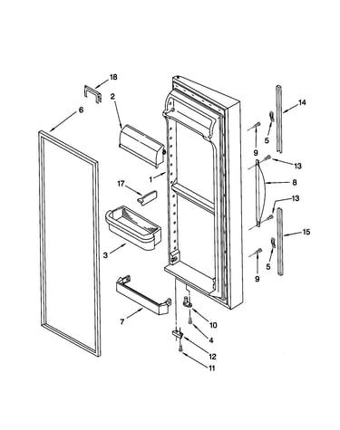 Refrigerator door