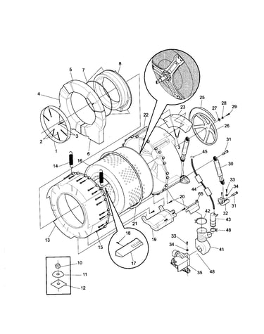 Tub and motor