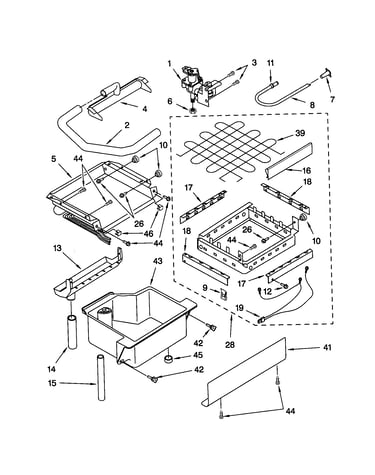 Evaporator/ice cutter grid