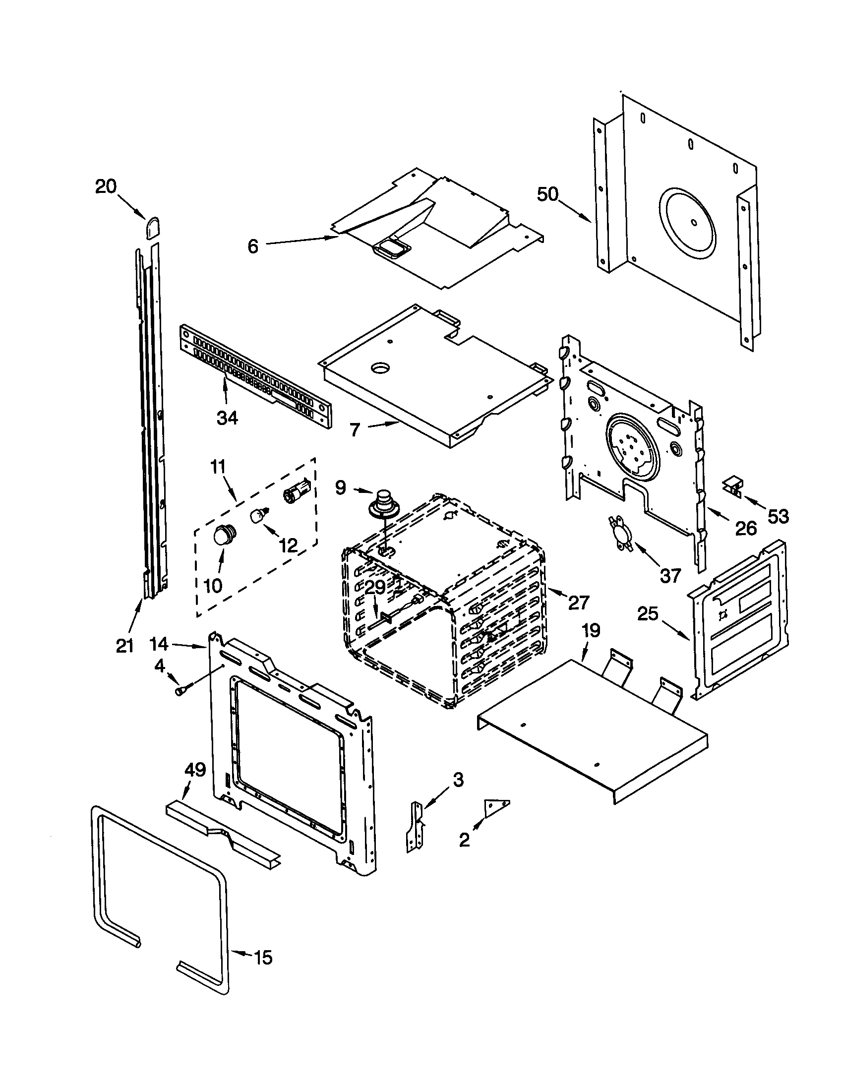 Upper oven