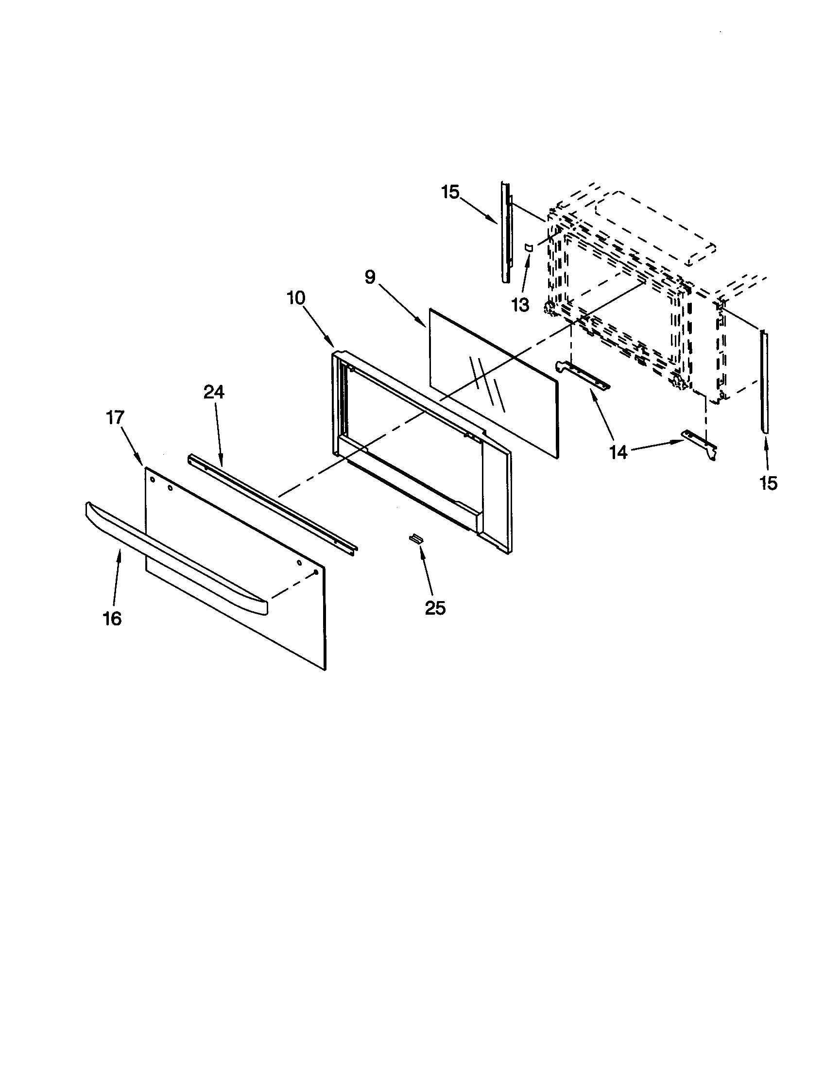 Microwave door