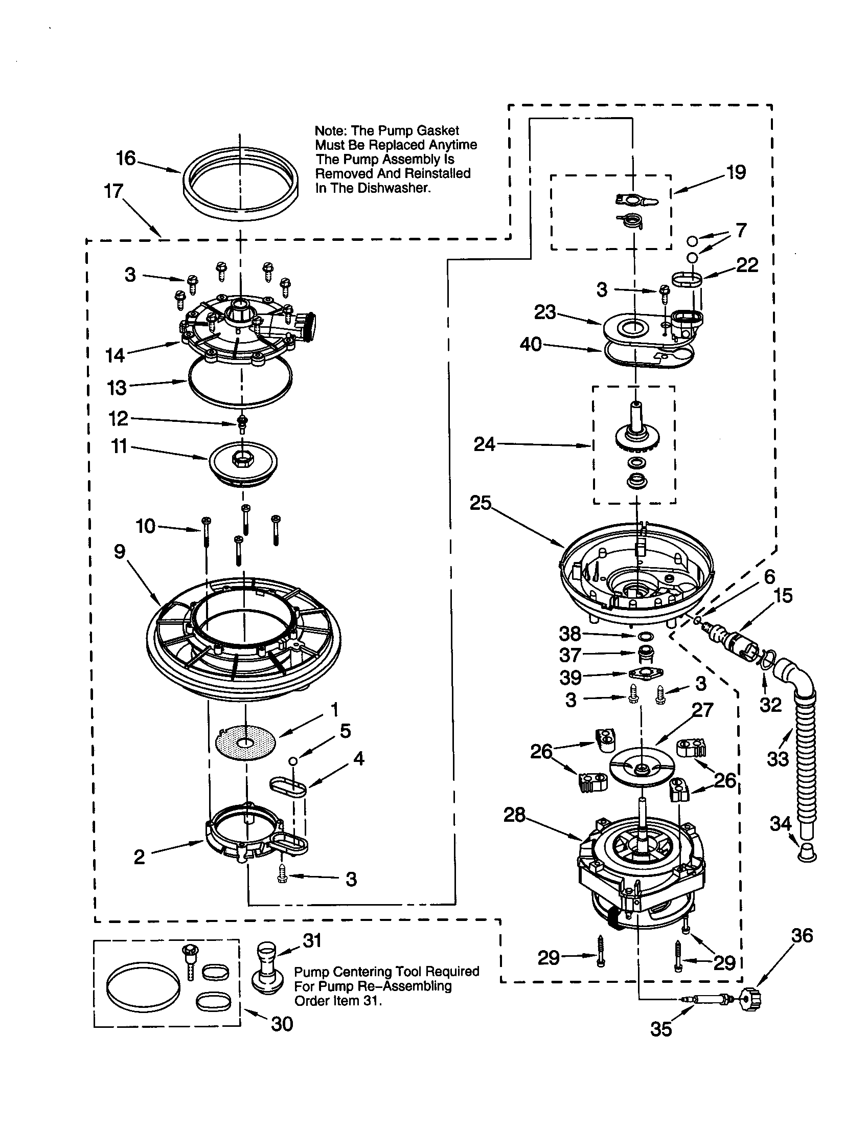 Pump and motor
