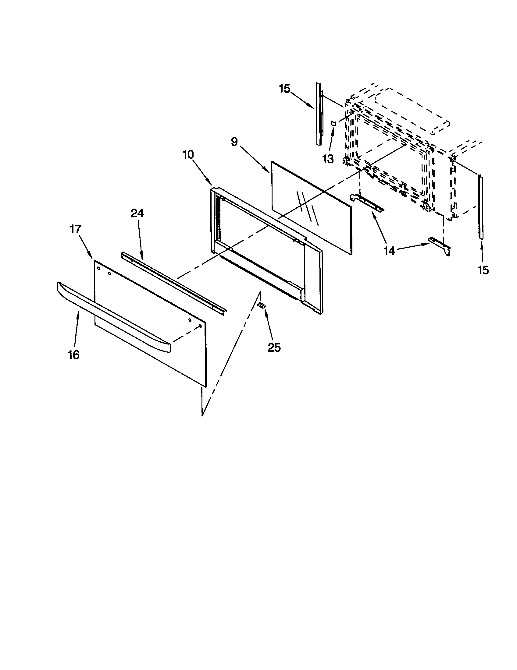 MICROWAVE DOOR