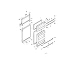 Universal/Multiflex (Frigidaire) MRT13BSCW6 door diagram