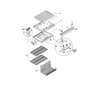 Universal/Multiflex (Frigidaire) MRT13BSCW6 shelves diagram