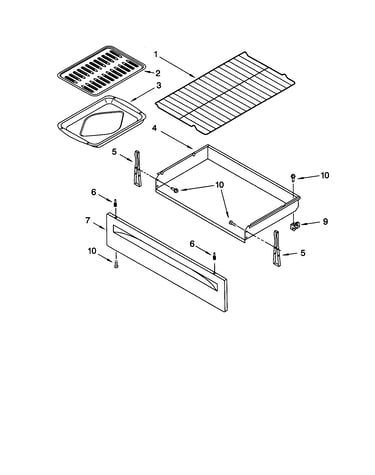 Drawer and broiler