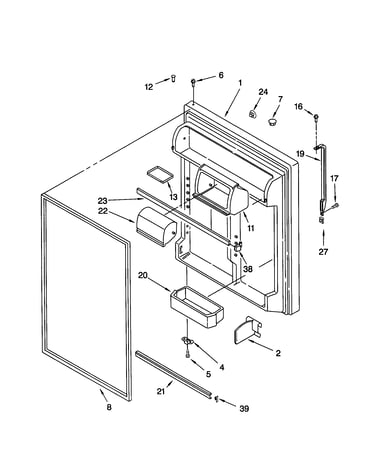 Refrigerator door
