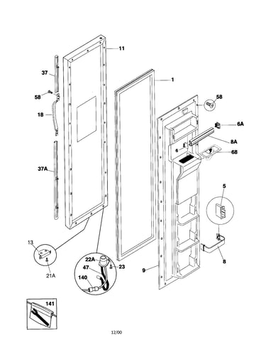 Freezer door