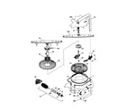 Frigidaire FDB857RJS0 motor and pump diagram