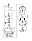 Agitator, basket, and tub