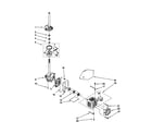 Kenmore 11020992993 brake/clutch/gearcase/motor/pump diagram