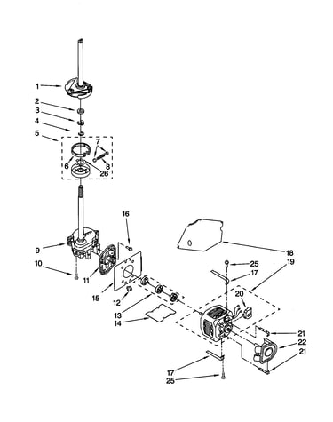 Brake/clutch/gearcase/motor/pump