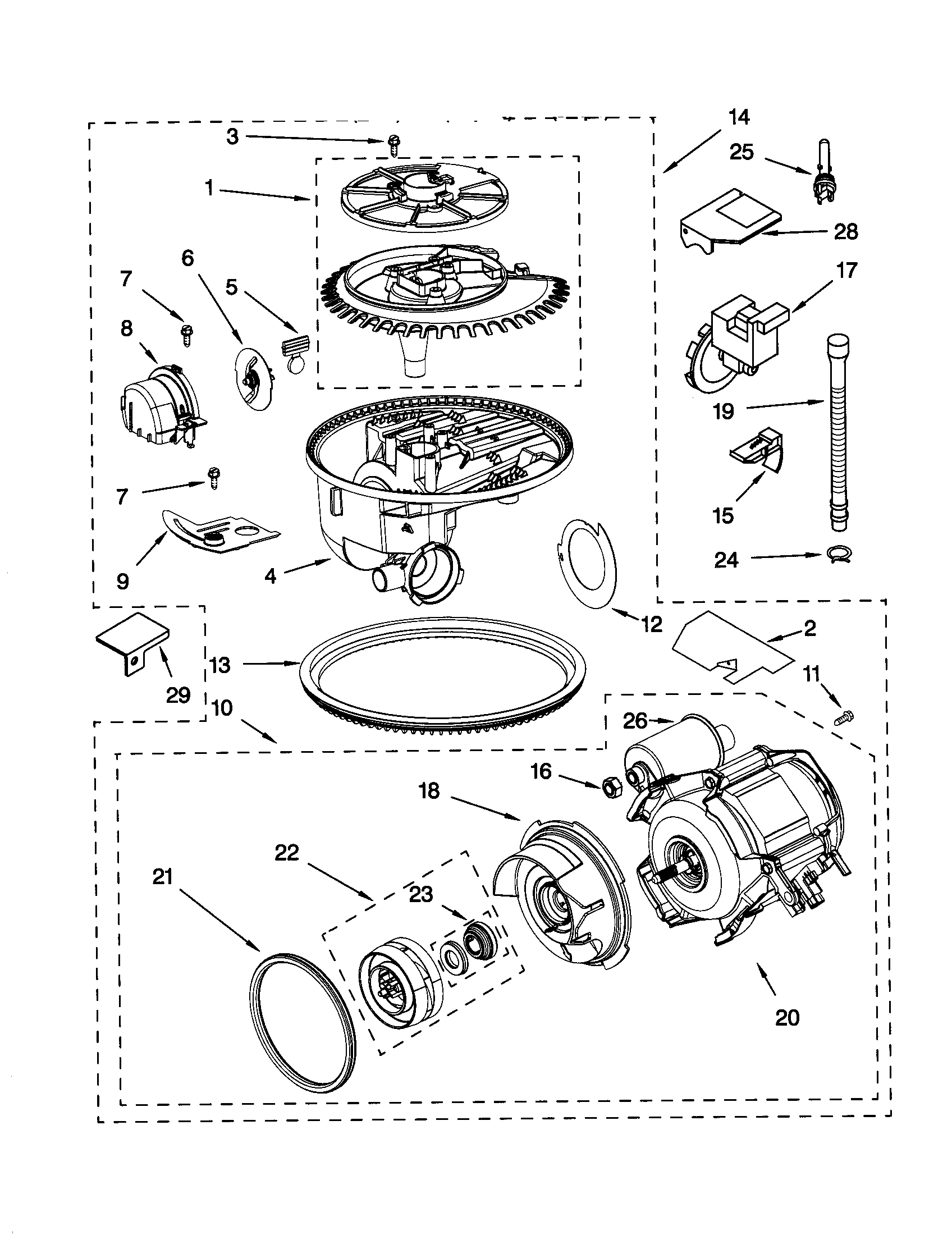 Pump and motor