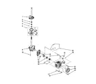 Kenmore 11010202001 brake/clutch/gearcase/motor/pump diagram