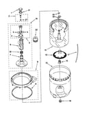 Agitator, basket and tub