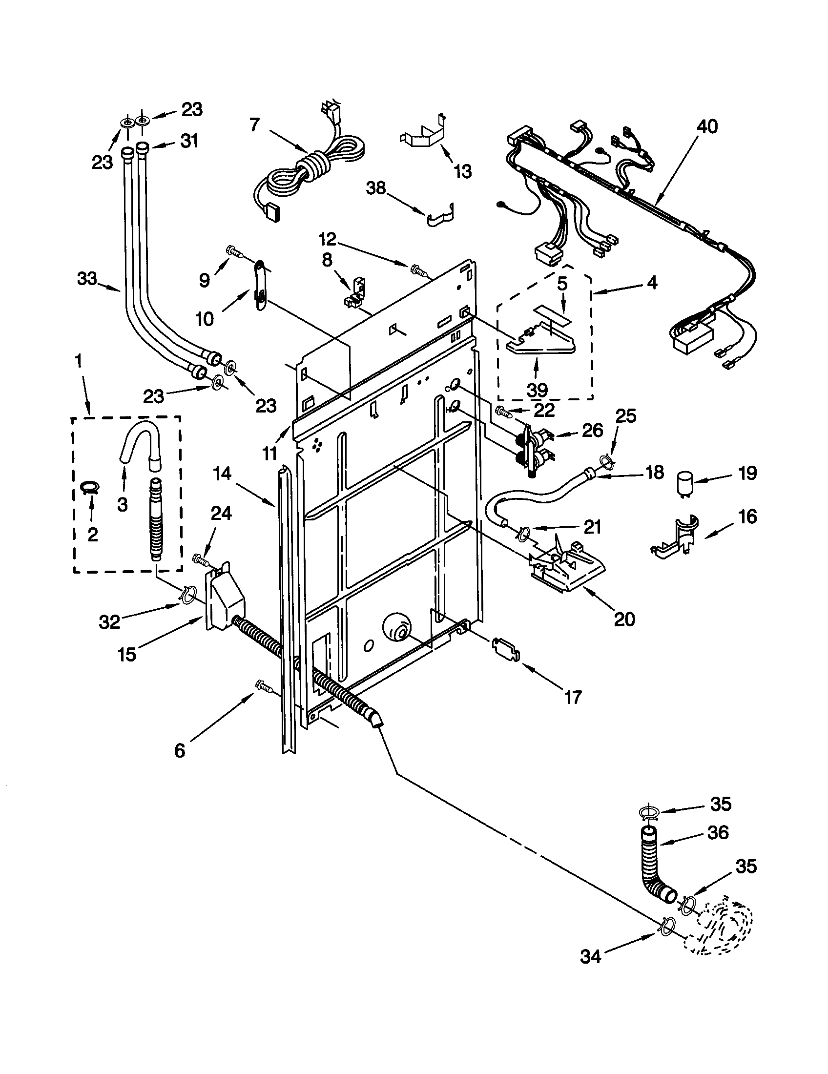 Rear panel