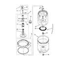 Kenmore 11020802991 agitator, basket and tub diagram