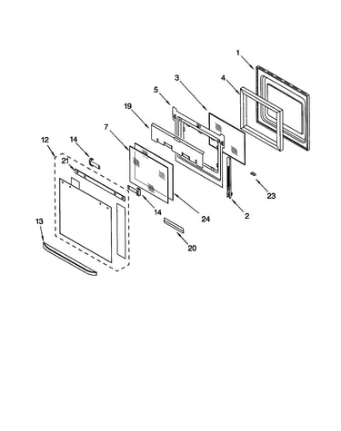 Oven door