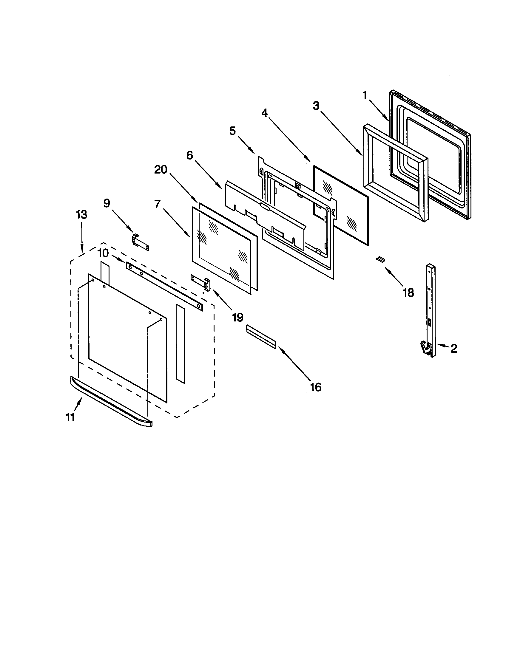 Oven door