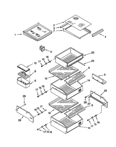 Refrigerator shelf
