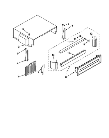 Top grille and unit cover