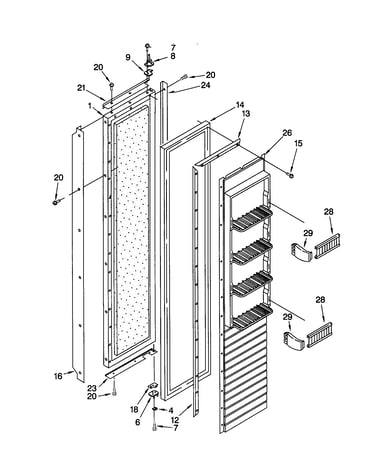 Freezer door
