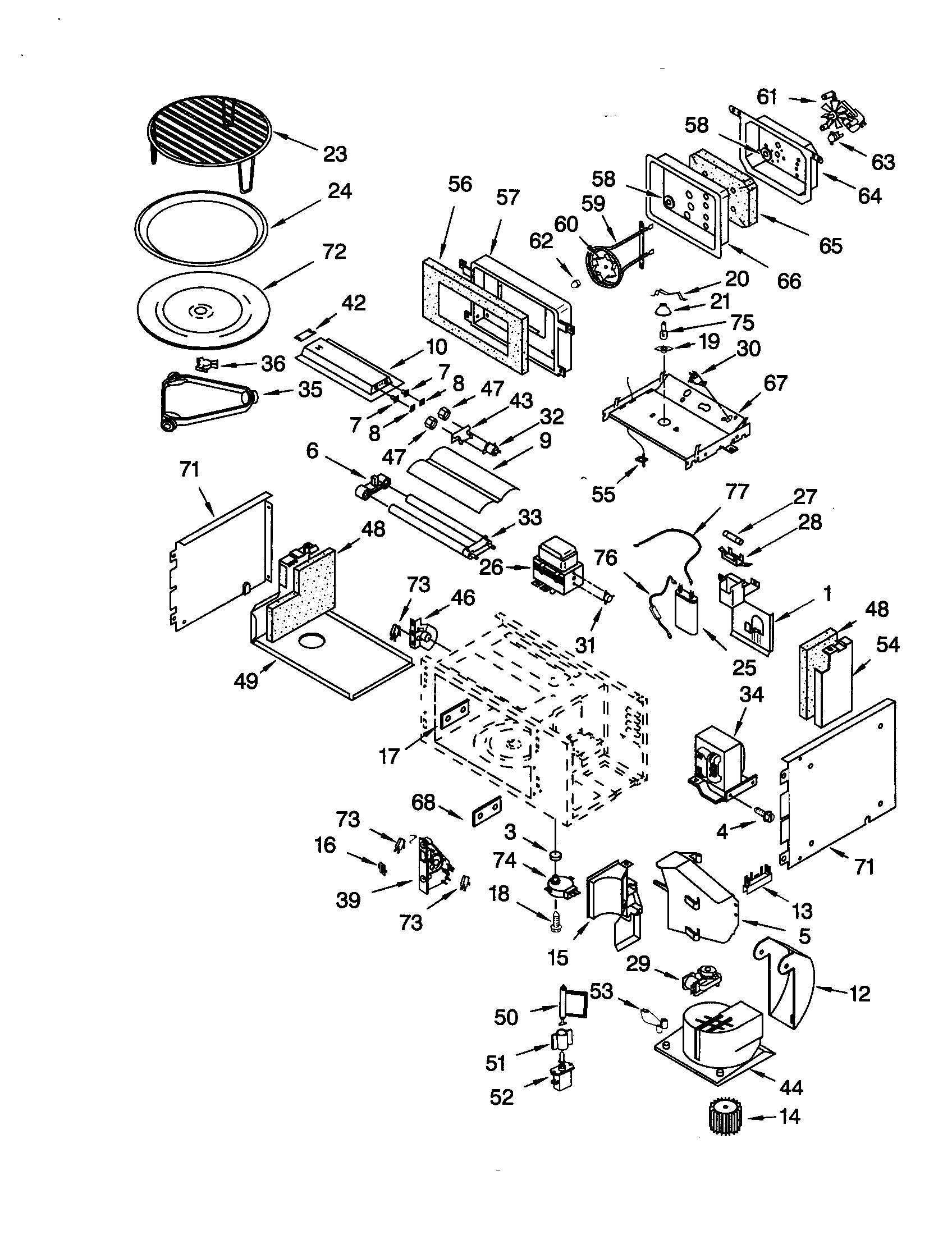 Cabinet and stirrer
