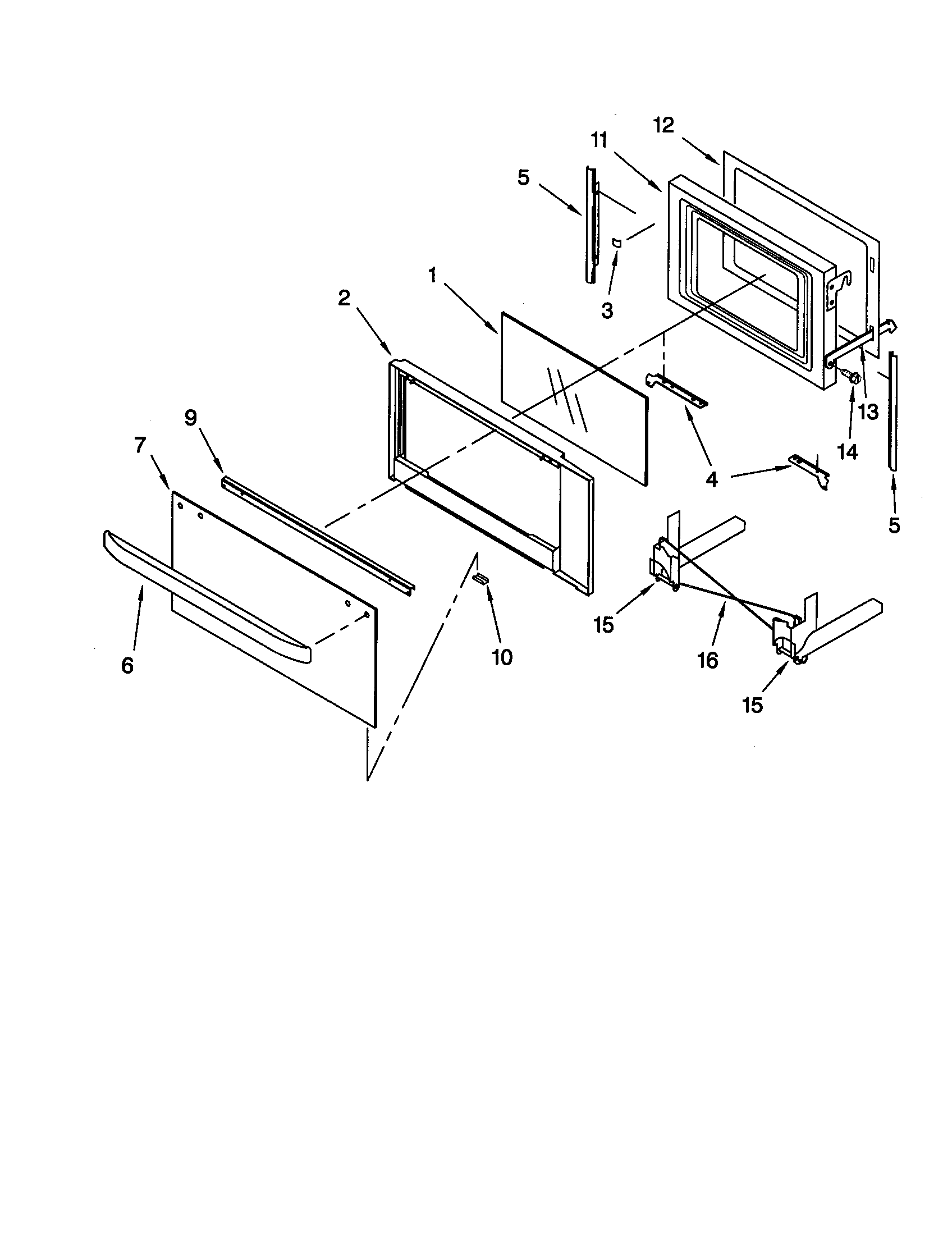 Microwave door