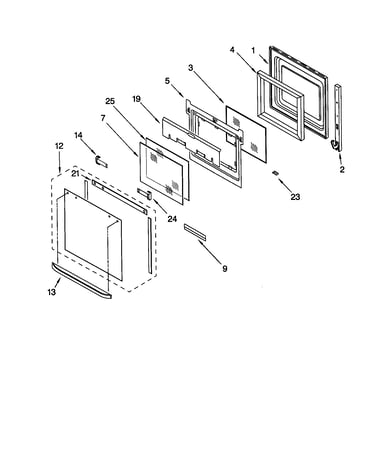 Oven door
