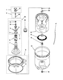 Agitator, basket and tub