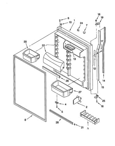 Refrigerator door