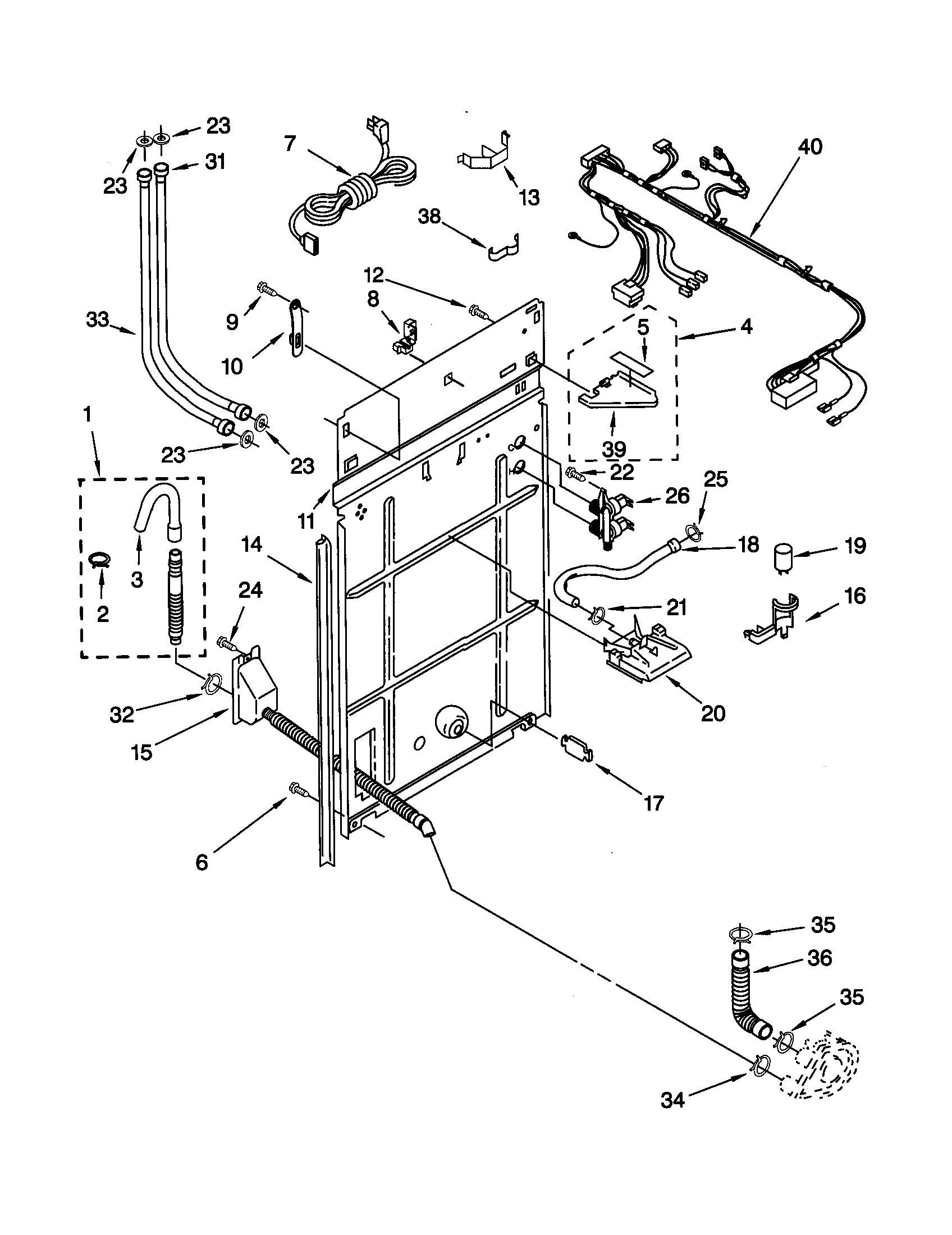 Rear panel