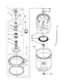 Agitator, basket and tub