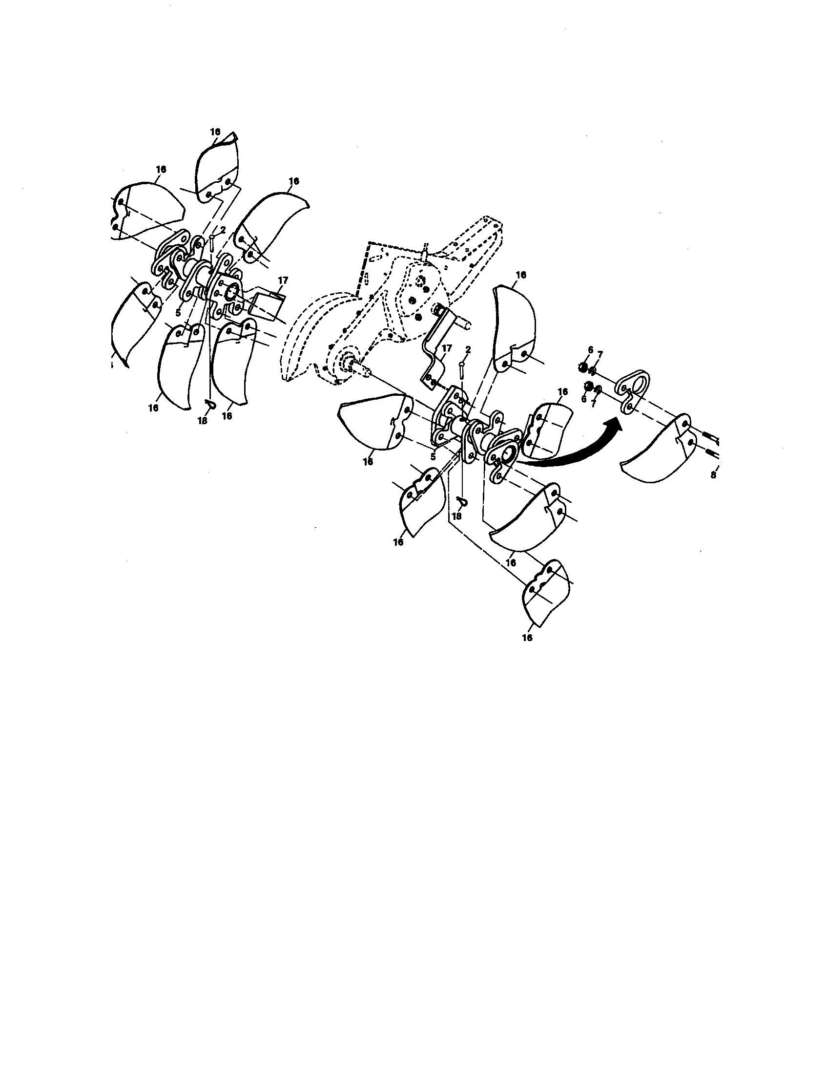 Tine assembly