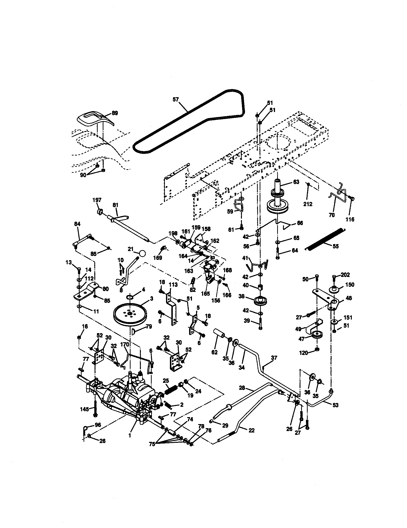 Craftsman 42 discount inch deck diagram