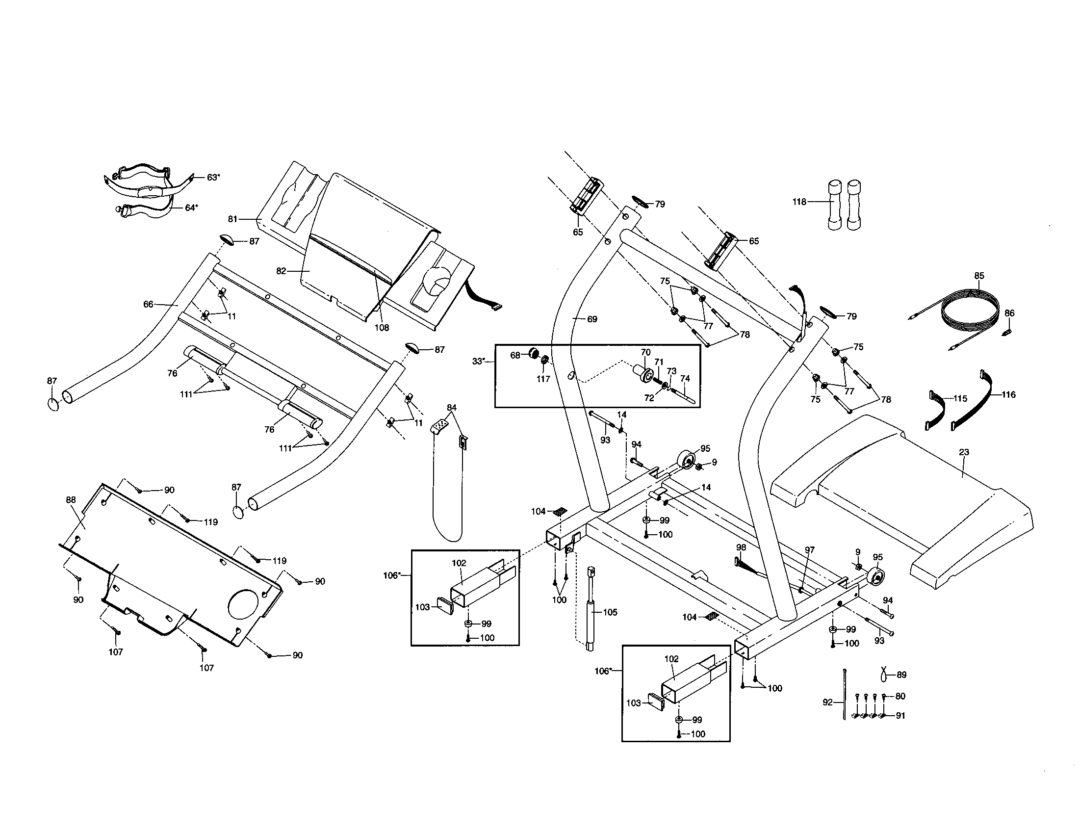 Console base and motor hood