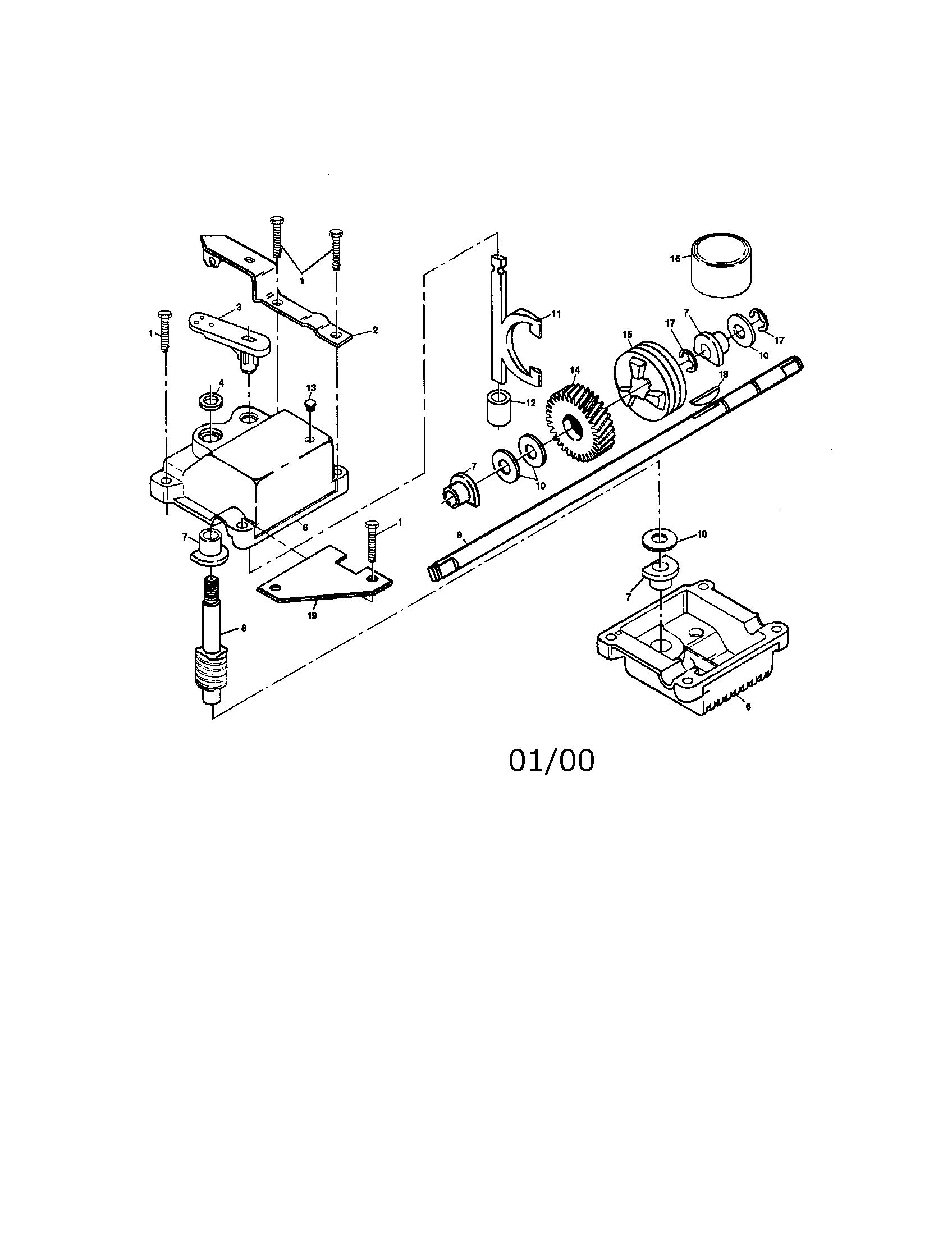 Gear case assembly