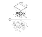 Amana CST6003W-P1143840NW main top and backguard diagram