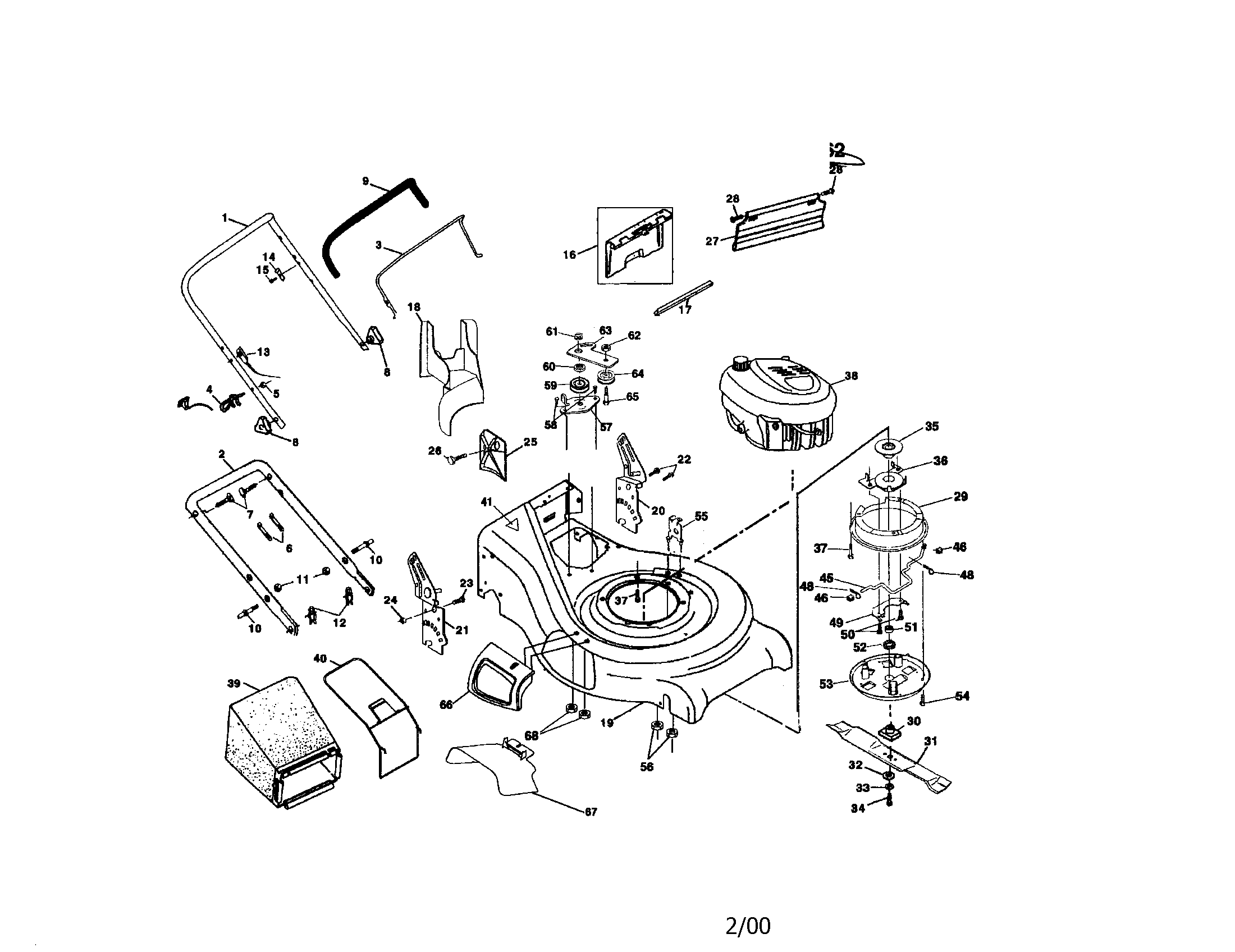 Rotary lawn mower