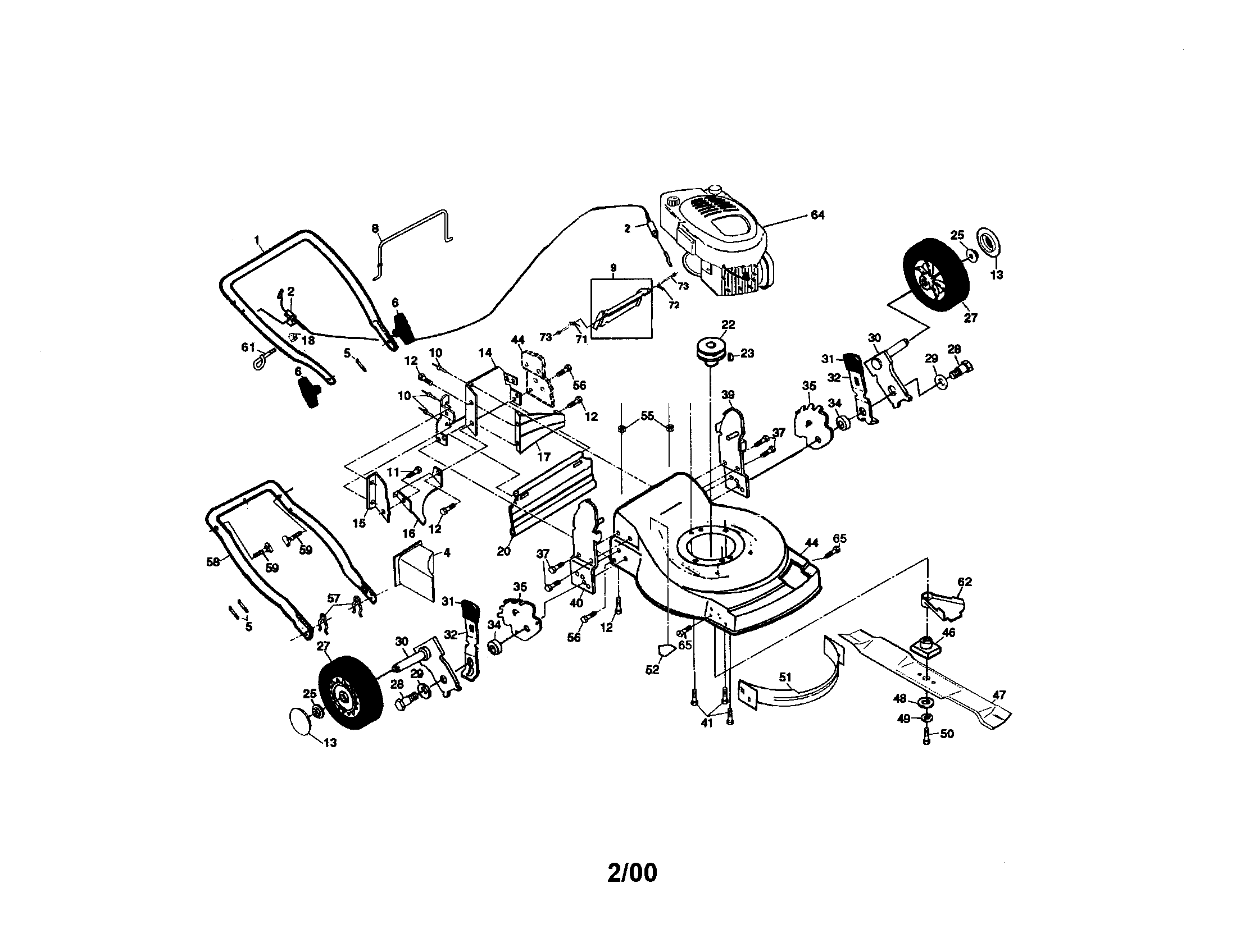 Rotary lawn mower