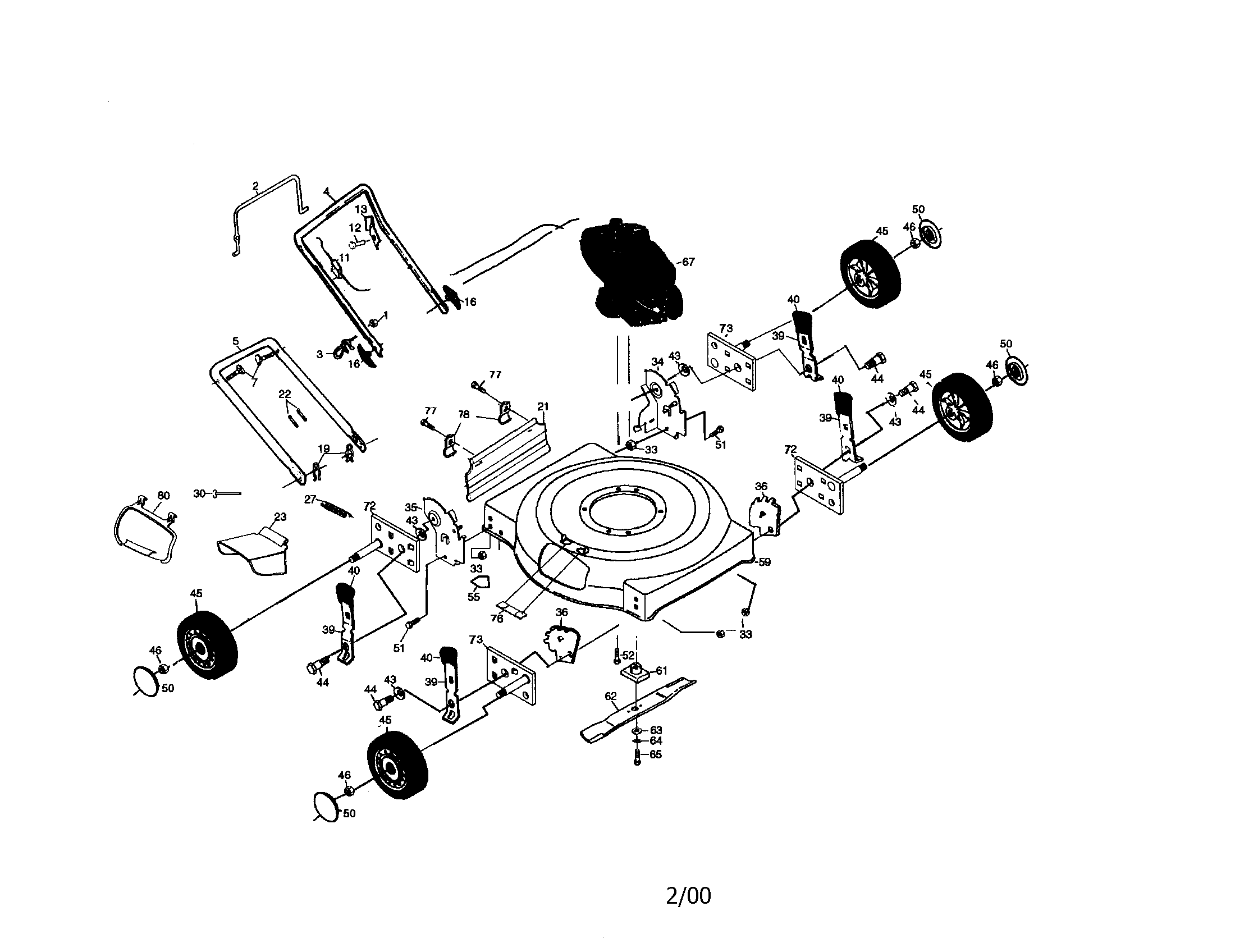 Rotary lawn mower
