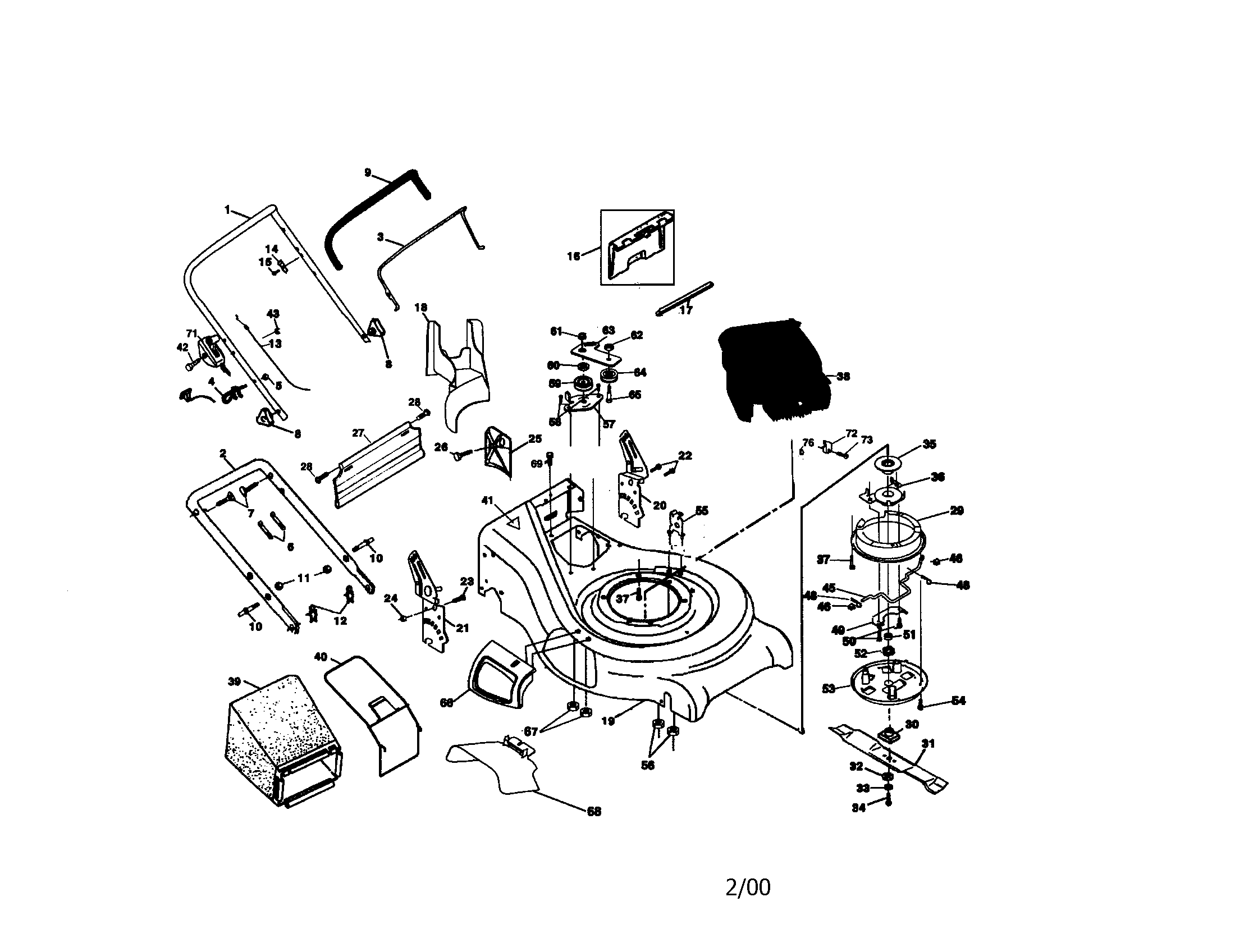 Rotary lawn mower