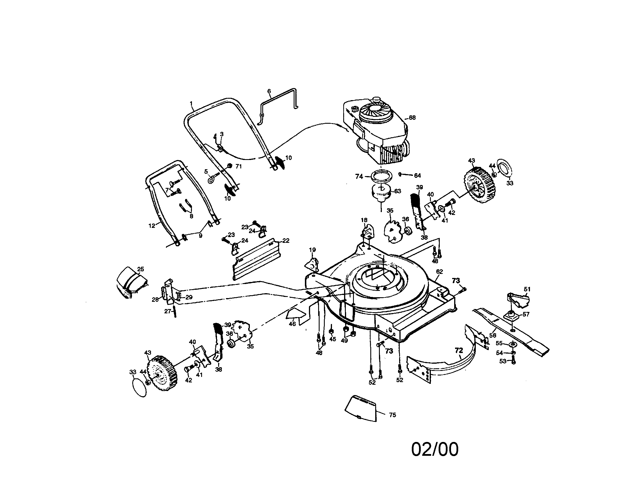 Rotary lawn mower