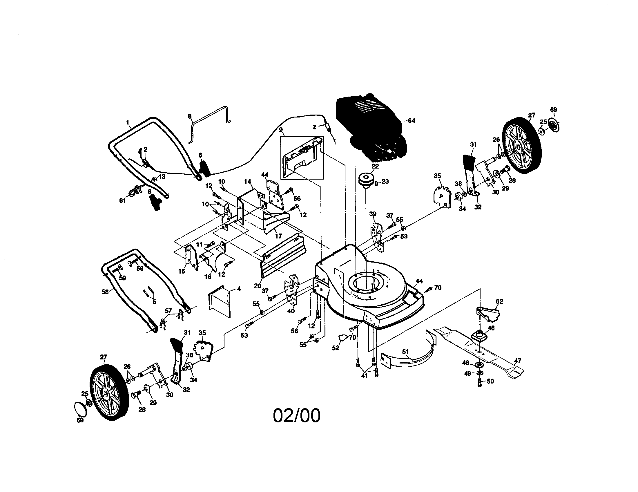 Rotary lawn mower