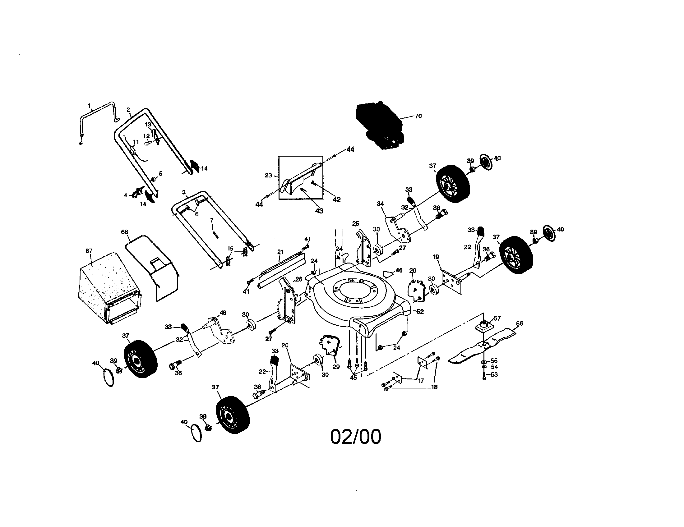 Rotary lawn mower