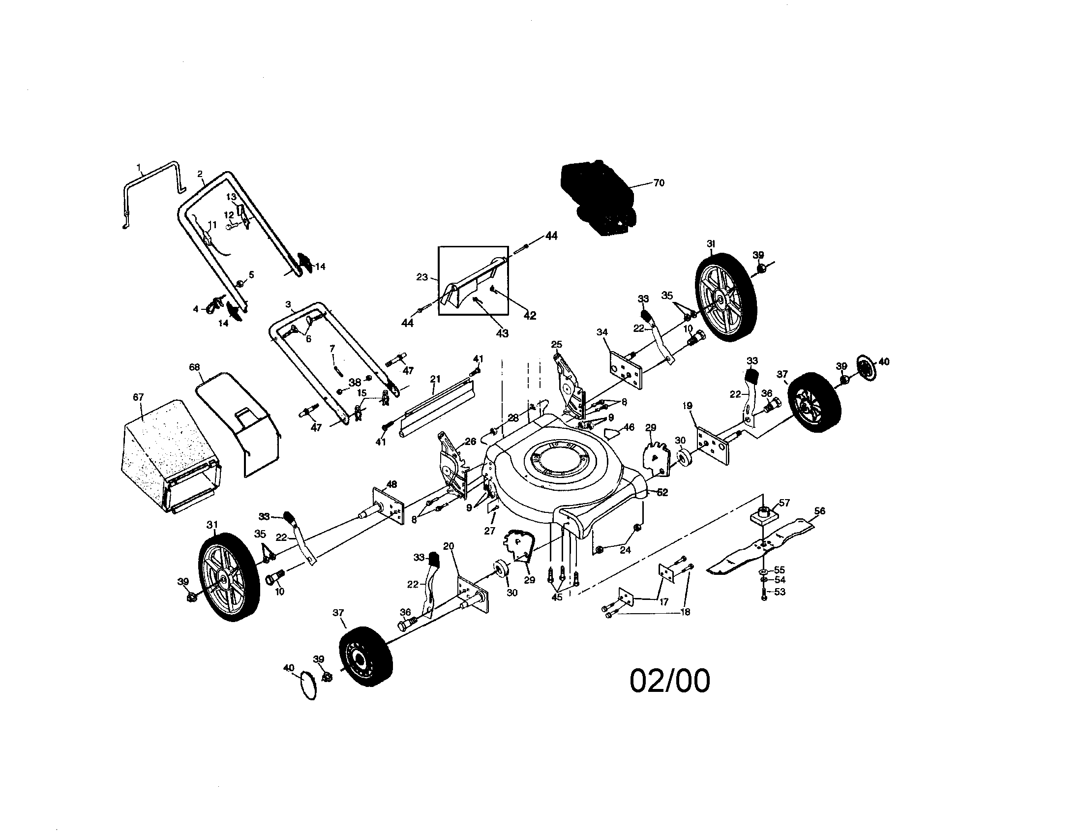 Rotary lawn mower