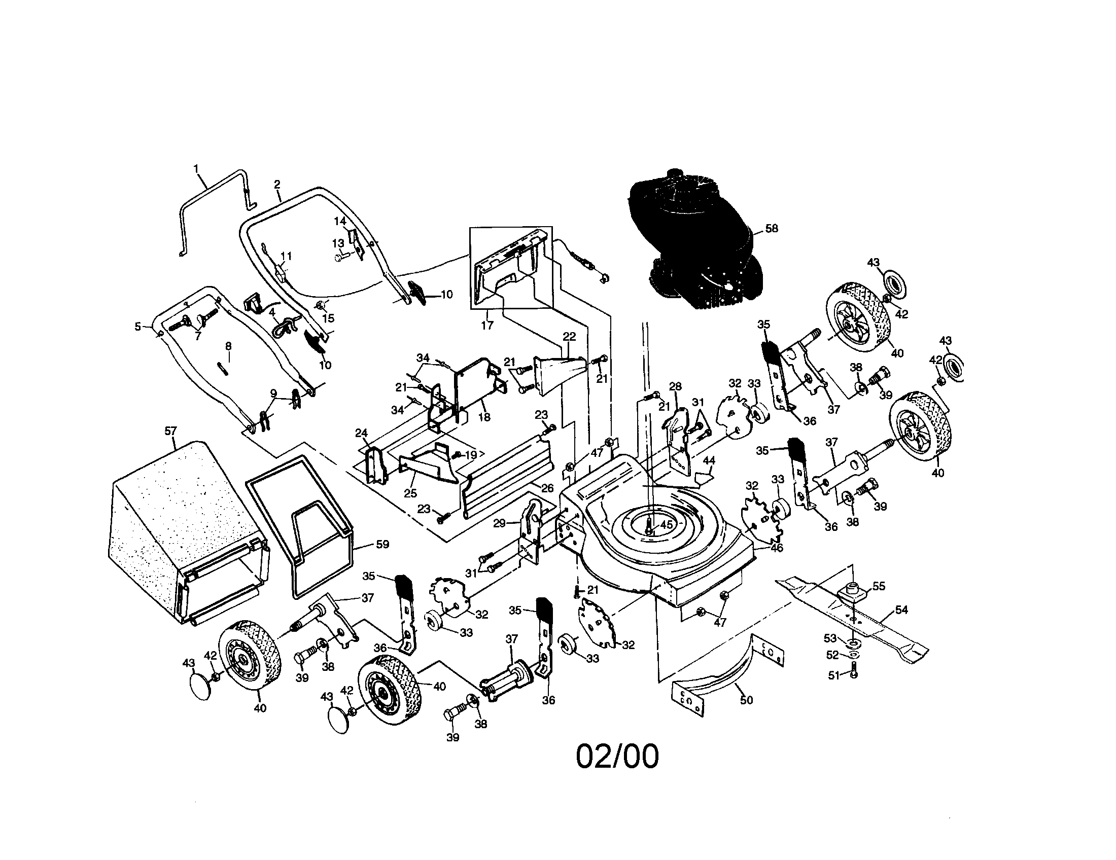 Rotary lawn mower